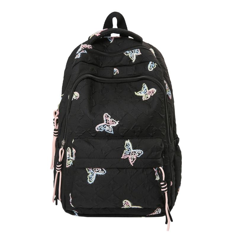 

Women s Backpack Student School Bag чорний