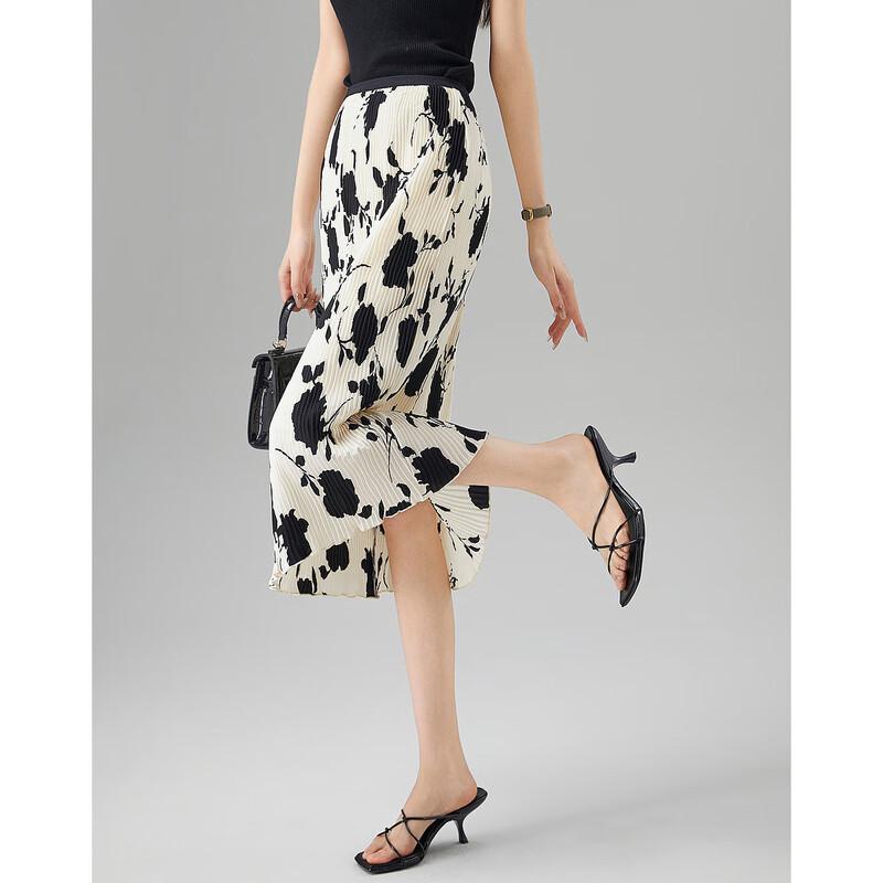 Элегантная плиссированная юбка-миди А-силуэта Demana L