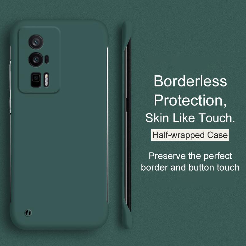 

Ultra-Thin Candy Color Borderless PC Hard Case For Xiaomi POCO F5 F4 F3 M3 M4 Pro X3 X4 GT Half-wrapped Case Cover POCO F5