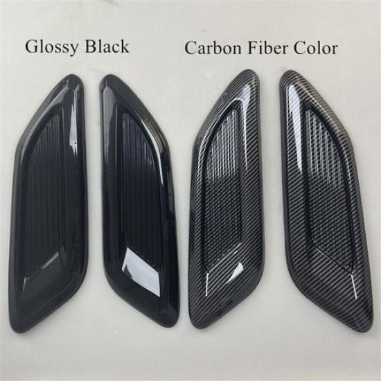 Glossy Black ABS Car Air Flow Intake Hood Scoop Vent Cover Universal Car Styling