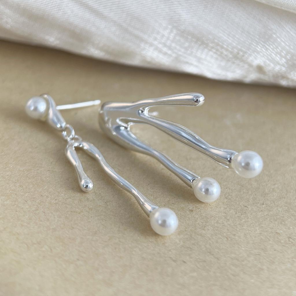 Xiaomi 925 Sterling Silver Earrings For Women Trendy Simple Wide Pearl Earring Jewelry Prevent Allergy Party Christmas Accessories