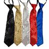 [NazyJnn] Sequin Tie for Men, Women, and Children - Shiny, Glittery, Adjustable Zipper - Perfect for Parties, Dance Performances, Recitals, Stage