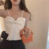 Trendy Women's Solid Color Vest with Suspenders - Casual Japanese Summer Fashion