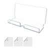 Universal Tablet Dock Acrylic Wall Mount Holder, Mounted Smartphone Stand, Kitchen Cable And Charging Hole Organizer for Living Room Office