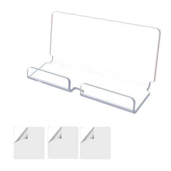 Universal Tablet Dock Acrylic Wall Mount Holder, Mounted Smartphone Stand, Kitchen Cable And Charging Hole Organizer for Living Room Office