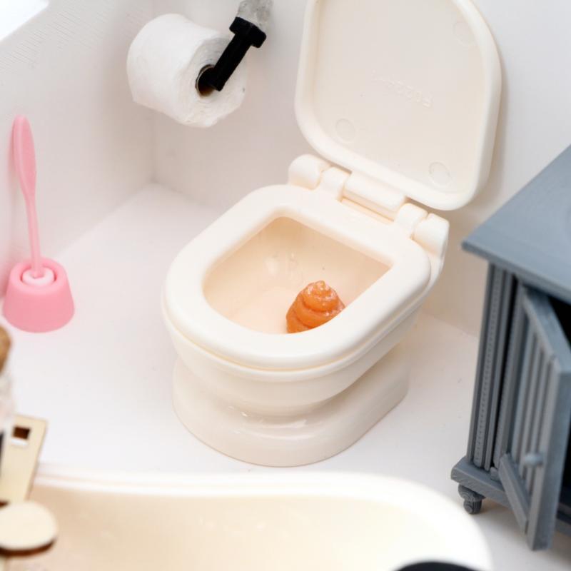 1:12 Dollhouse Mini Simulated Washing Machine Model Rechargeable Realistic Miniature Decor for DIY Doll House Scene Accessories
