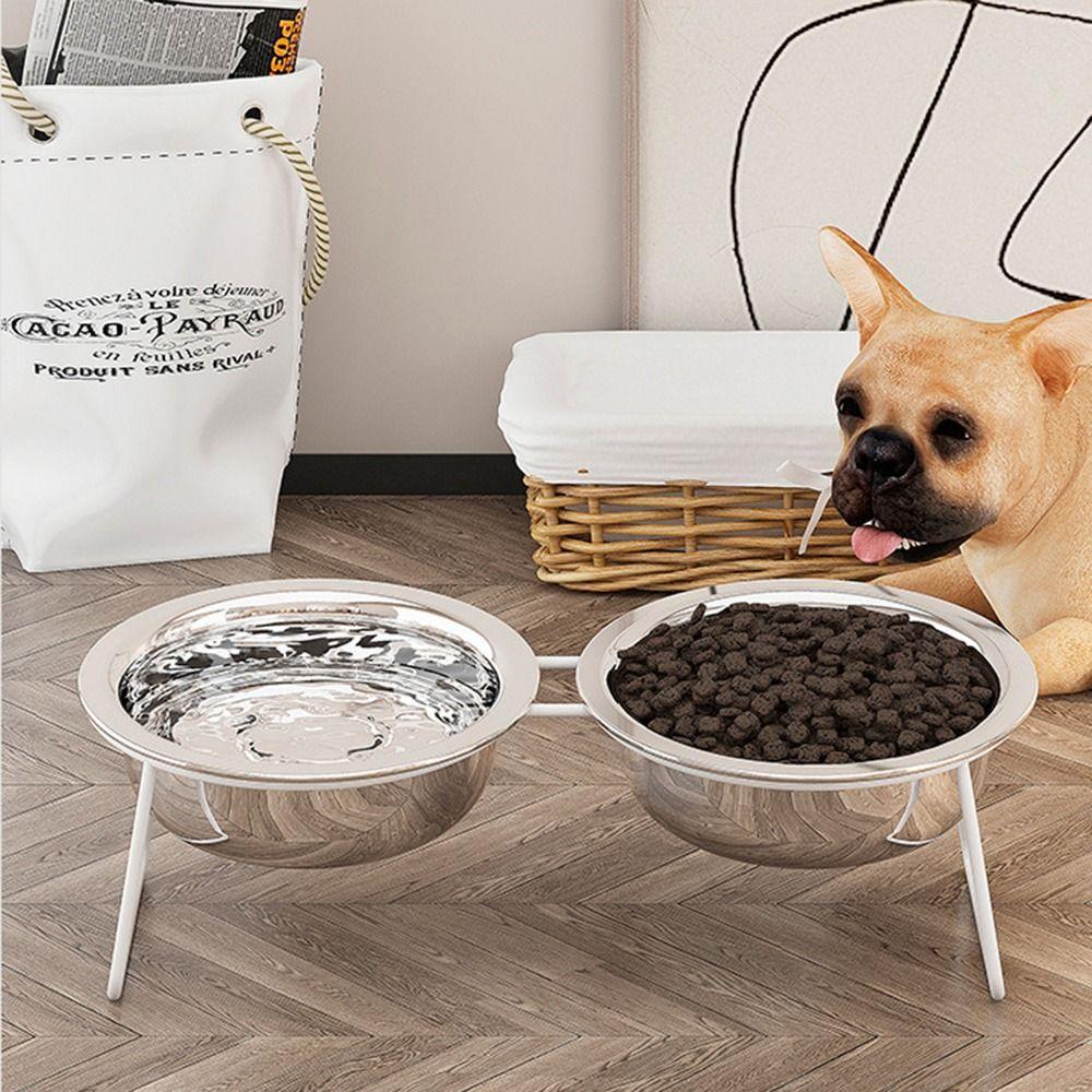 Anti Slip Elevated Pets Feeders Thickened Stand Cat Dish with Stand  Pets Products Supplies