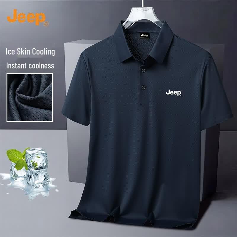 JEEP Men s Ice Silk Polo Shirt L