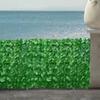 50X100cm Artificial Flowers Leaves Fence Removable Outdoor Garden Decoration Hedge Privacy Protection Green Leaf Flower Wall