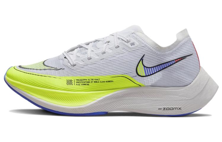 Nike ZoomX Vaporfly Next% 2  White Volt Racer Blue  Women s CU4123-103 38.5