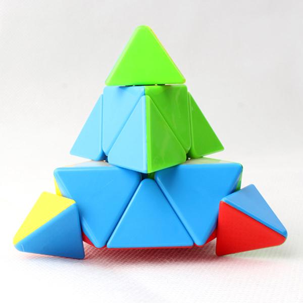 

Piramix Magic Cube Speedcube Венгерский треугольник 3 x 3 Пирамида без наклеек 333 Pazzle Kids Brain Puzzle Toy для мальчика 8-10 лет белый