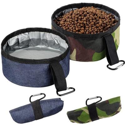 1Pcs Fabric Travel Dog Bowls Foldable Safe Cat Water Dish Outdoor Dogs Folding Food Bowl for Pets
