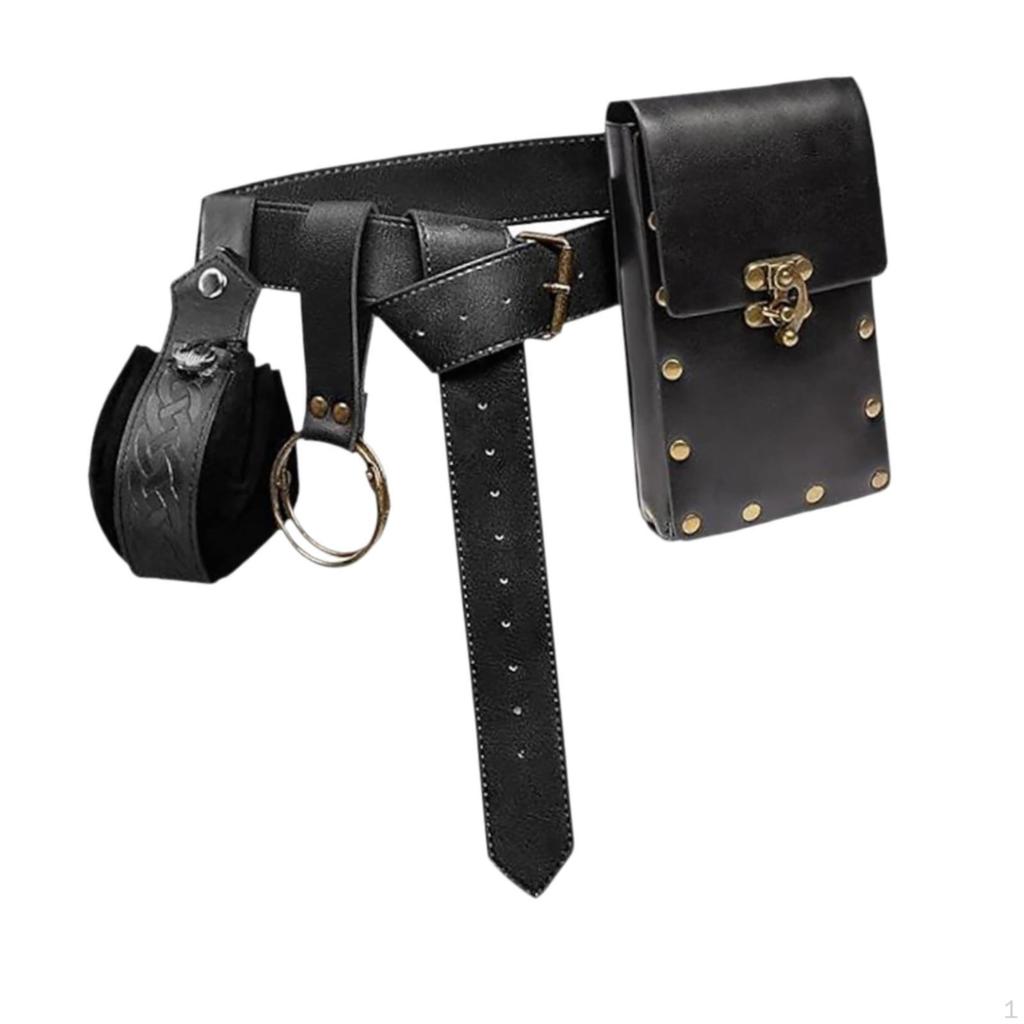 Belt Bag for Men, Casual Phone Holder with Medieval Design