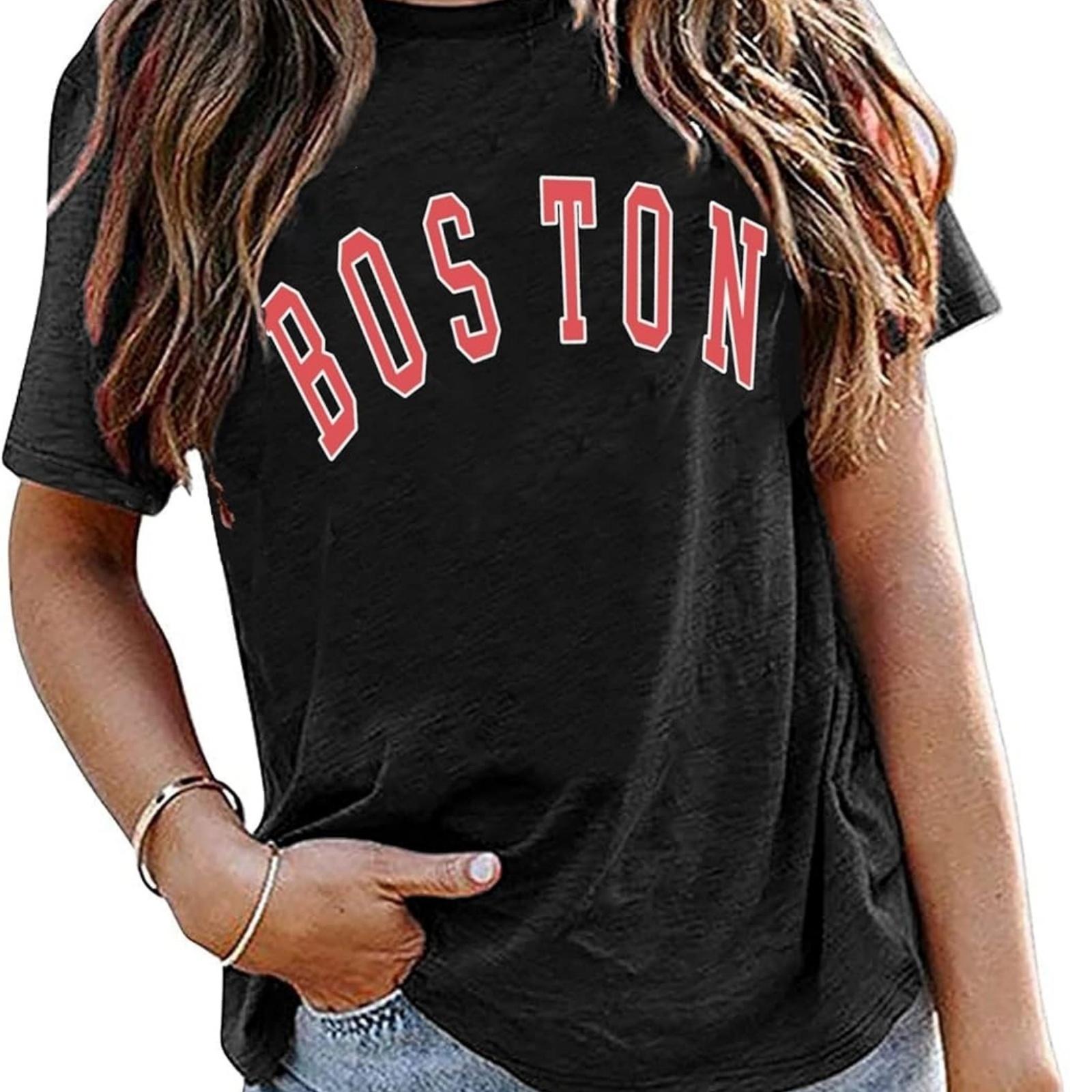 

Avanova Womens Graphic Letter Print Short Sleeve T-Shirts Crewneck Casual Summer Cute Tees Tops XXXXXL чорний