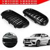 Glänzende Schwarze Doppelnieren-Frontgrill Passend für BMW X5M F85 X6M F86 X5 F15 X6 F16 13-18