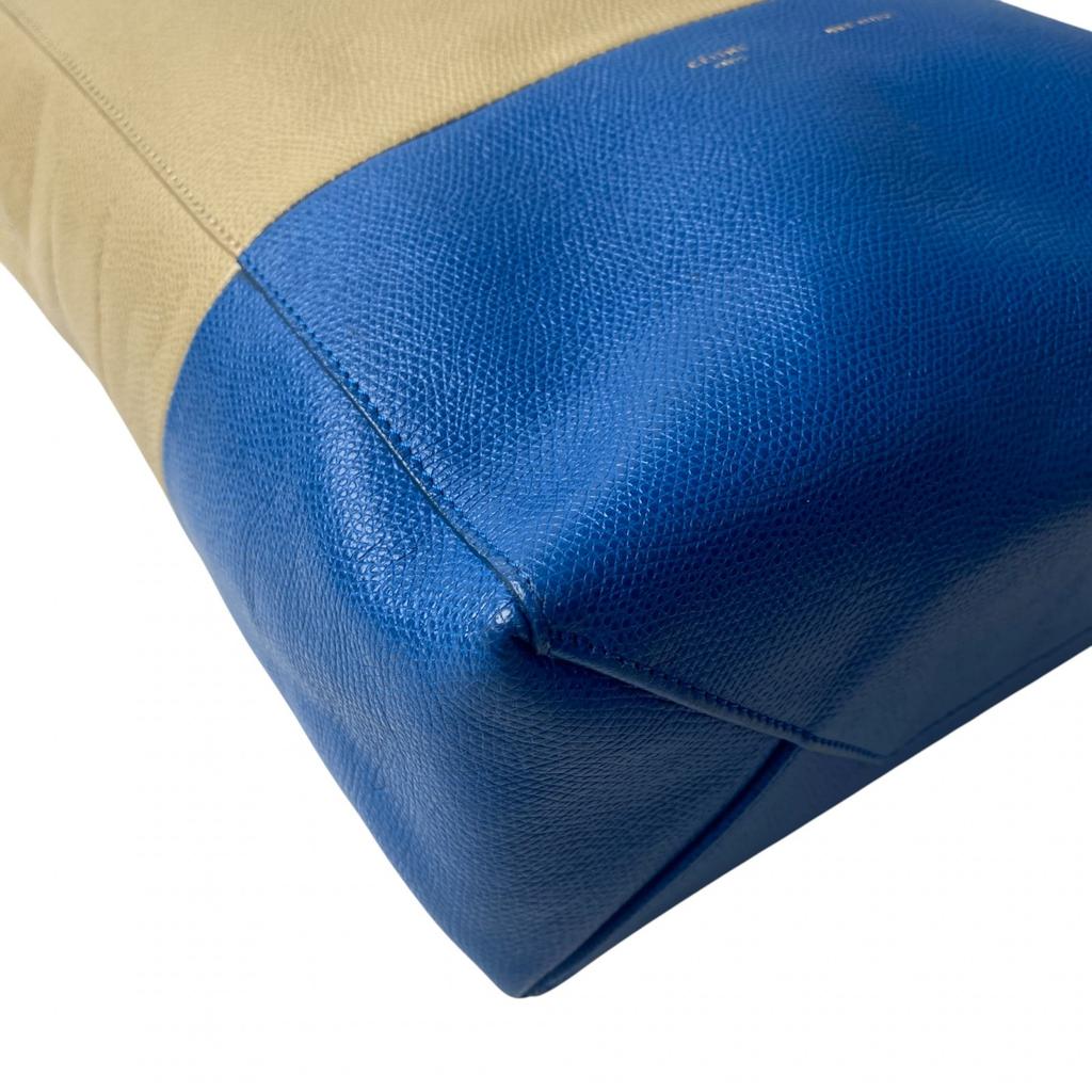 Used CELINEShoulder Bag Beige/blue Leather Women