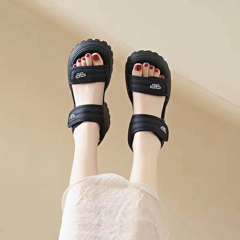 Fashion Autumn-spring Open From The Back Womans Slippers Indoor Fashionable Sandals Green Shoes Sneakers Sport Tenisfeminino