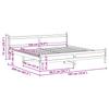Solid Wood Bed Without Mattress 180x200 Cm Pine Wood