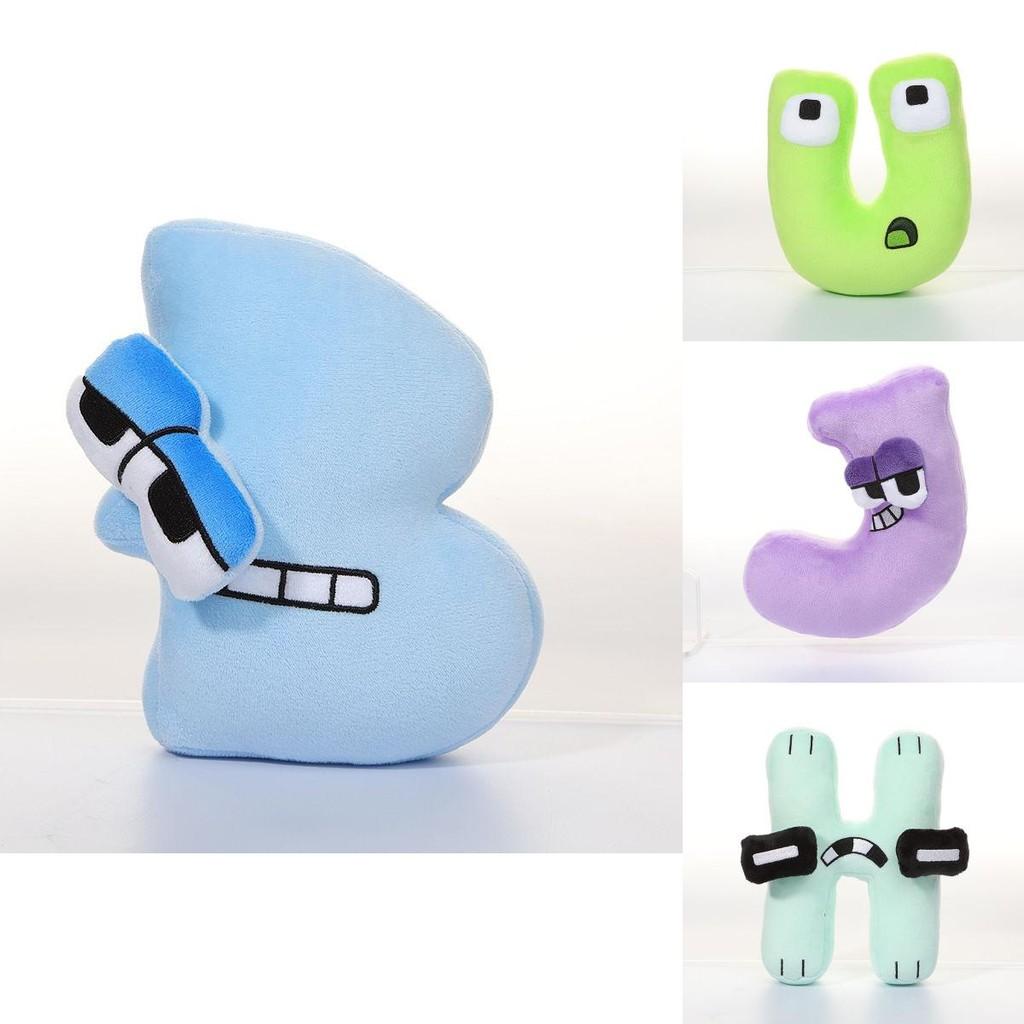 Entzückende Alphabet Lore Buchstabe A Plüschpuppen Babypädagogisches Spielzeug