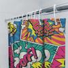 Sparkling Mermaid Scale Shower Curtain Premium Waterproof Fabric Decorative Home Bathroom Accessory With Silver Glitter Availabl