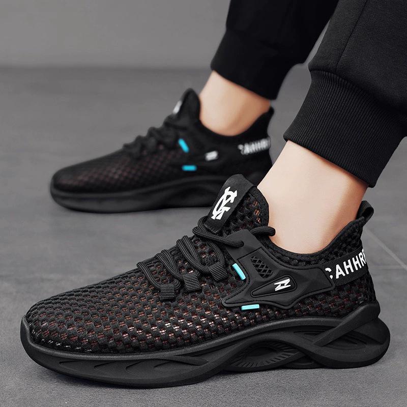 Men's Shoes Summer Fashion Breathable Lightweight Hole Shoes Youth Outdoor Thick Soles Will Make Sports Shoes