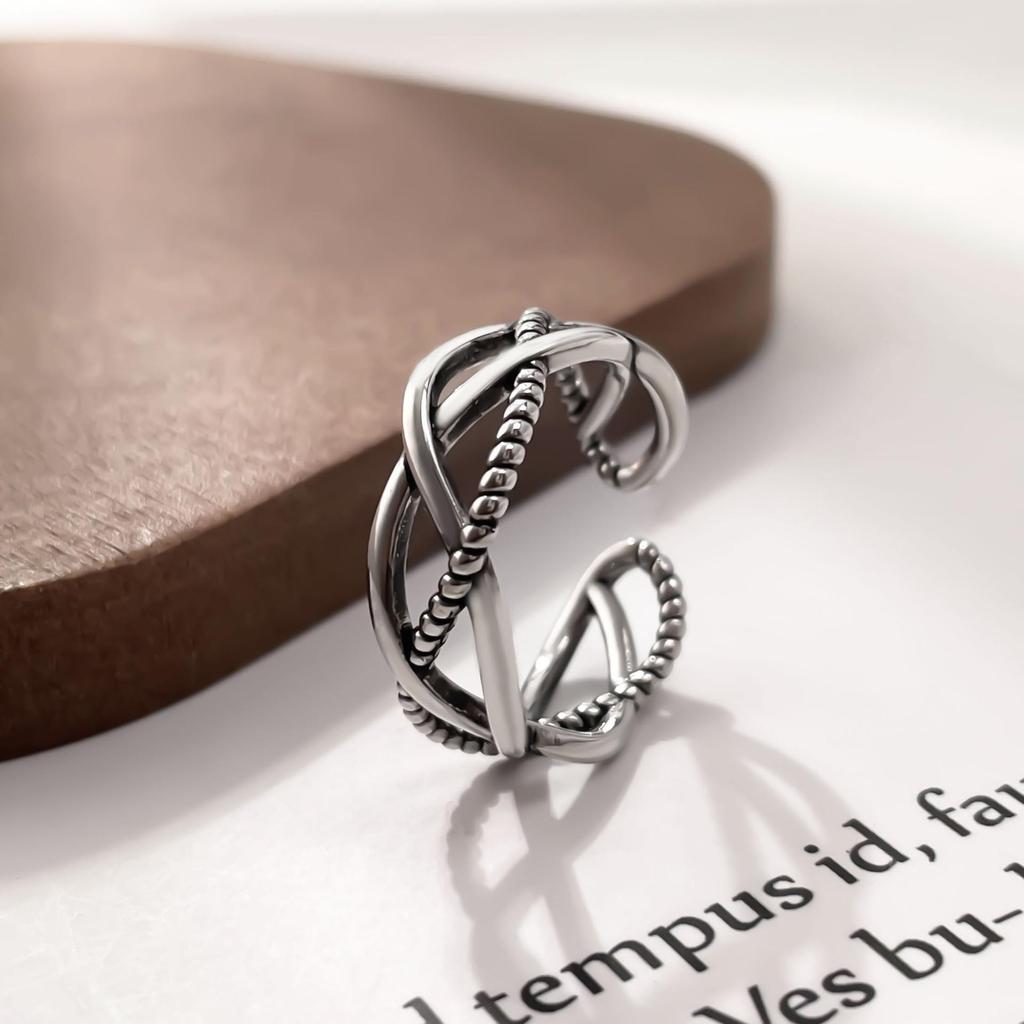 European & American Design: Light Luxury Tail Ring for Women & Men, Fade-Resistant, Fashionable Cross-Border Jewelry with Unique Personality.