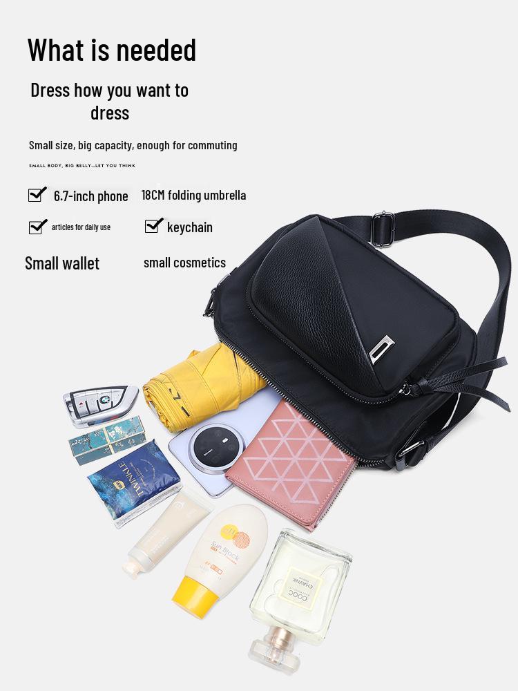 Women's Large Capacity Genuine Leather Crossbody Bag (2025) - Versatile Casual & Cowhide Shoulder Bag