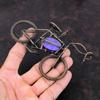 Charoite Pendant Copper Wire Wrapped Jewelry Handmade Cycle Pendant Gemstone Pendant Antique Jewelry Copper Wire Wrap Pendant Gift For Women