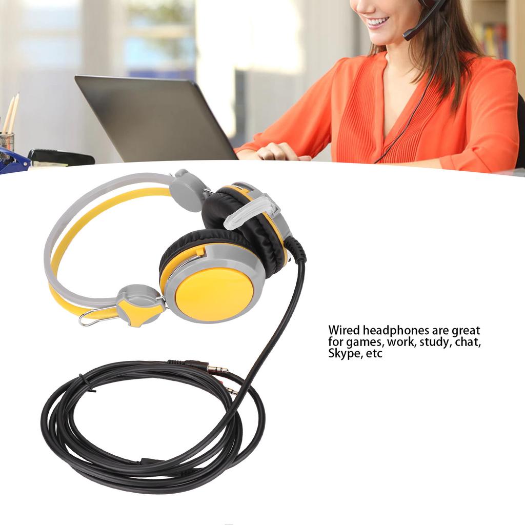 Gaming Headset Noise Cancelling Stereo Ergonomic Wired Computer Game Headphone with Microphone for PC