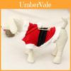 Festive Red Pet Christmas Costume Santa Outfit For Dogs Soft Acrylic Fabric