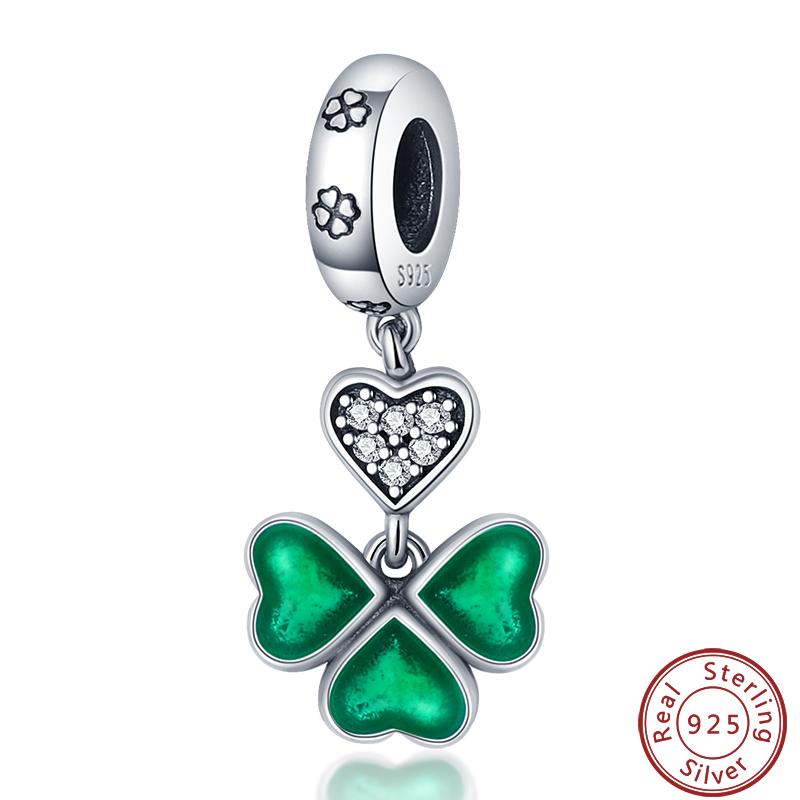 Lucky Collection Copper Craft Lucky Number Clover Green Charms Beads 3Mm Diy Elegant Holiday Fine Jewelry Gifts