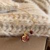 Nuova Collana Pendente Melograno Rosso alla Moda per Donna Dolce Carina Frutta Catena Clavicola Collana Charm Choker Gioielli Regalo Festa