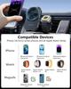 2 in 1 Car Wireless Charger Phone Watch Cooler Chargers 360° Rotation Air Vent Mount for iPhone 17-12 Watch 10 9 Fast Charging
