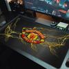 Manchester United F Large Size Mouse Pad Large Gaming Table Cushion Non-slip Laptop Tablet Big Mousepad XXL Mat Mini PC Playmat With Lock Edge