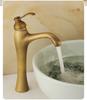 Antique Bathroom Faucet Basin Faucets Brass Hot & Cold Bathroom Sink Faucet Deck Mounted Lavotory Faucet  Mixer Water Tap