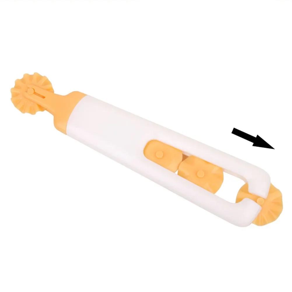 3SET Baking Tools Pizza Knife Pie Crust Cutter 4-in-1 Fancy Roller Cutter Set Home Cake Lace Cutter Dough Jagged Edge Cutting