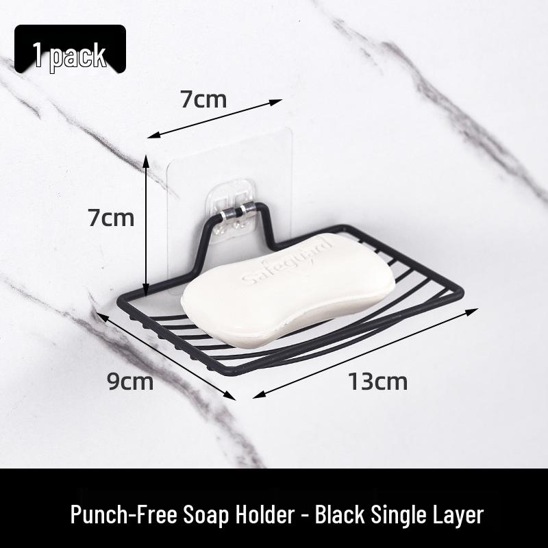 Stainless Steel Wall-Mounted Soap Dish Rack