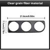 For Toyota Corolla 2014-2018 RHD Center Console AC Knob Frame Black Carbon Fiber Trim Cover Interior Accessories Upgrade