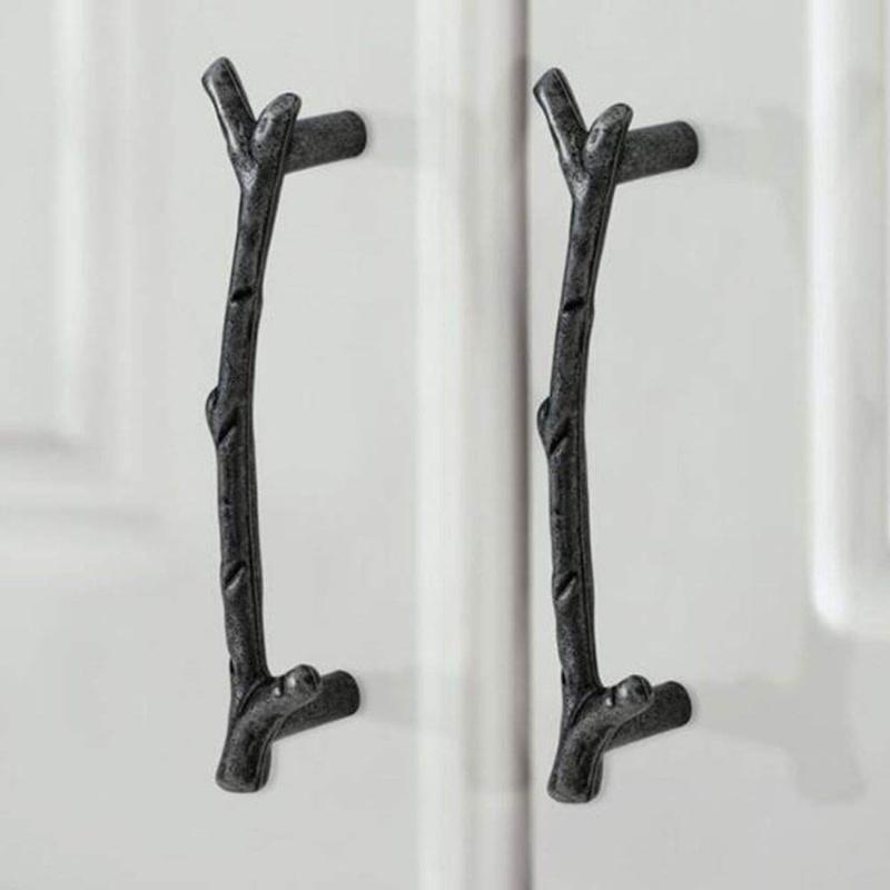 2pcs 96mm Modern Simplicity Knobs Door Pulls Hardware Fashion Tree Branch Furniture Handle Kitchen Cabinet Handles