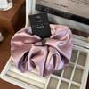 Oversize Satin Scrunchies Elatic Hair Bands Women Girls Ponytail Holder Silk Hair Ties Simple Large Chouchou Hair Accessories