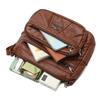 Women's Soft Leather Bag Middle-Aged Mother Crossbody Bag Large Capacity Multi-Pocket Commuter Shoulder Bag