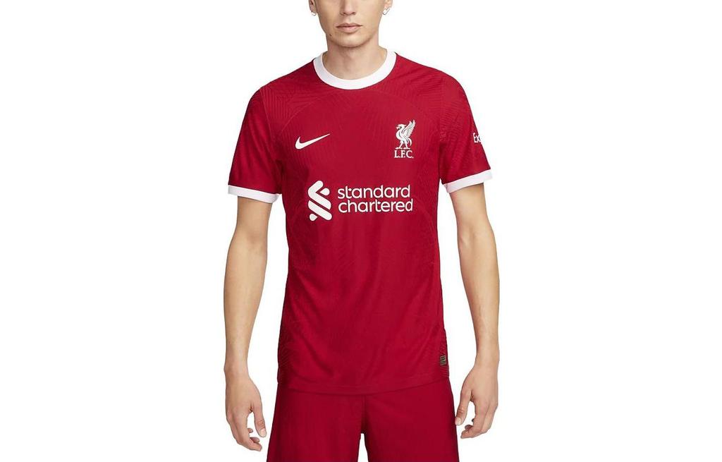 Nike Liverpool Saison 2023/24 Sportbekleidung Fußballtrikot Herren Rot Weiß DX2618-688