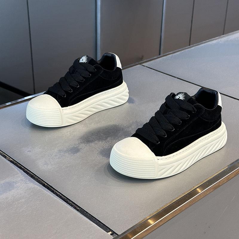 Frosted leather casual shoes new autumn and winter breathable leather shoes comfortable super soft baseplate ms