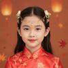 Cute Forehead Chain Traditional Tassel Hairpins Fairy Headpiece Bunny Hair Clips Festival