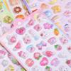 3D Embossed Japanese Cartoon Stickers for Kids' DIY Journaling & Cute Phone Case Decoration