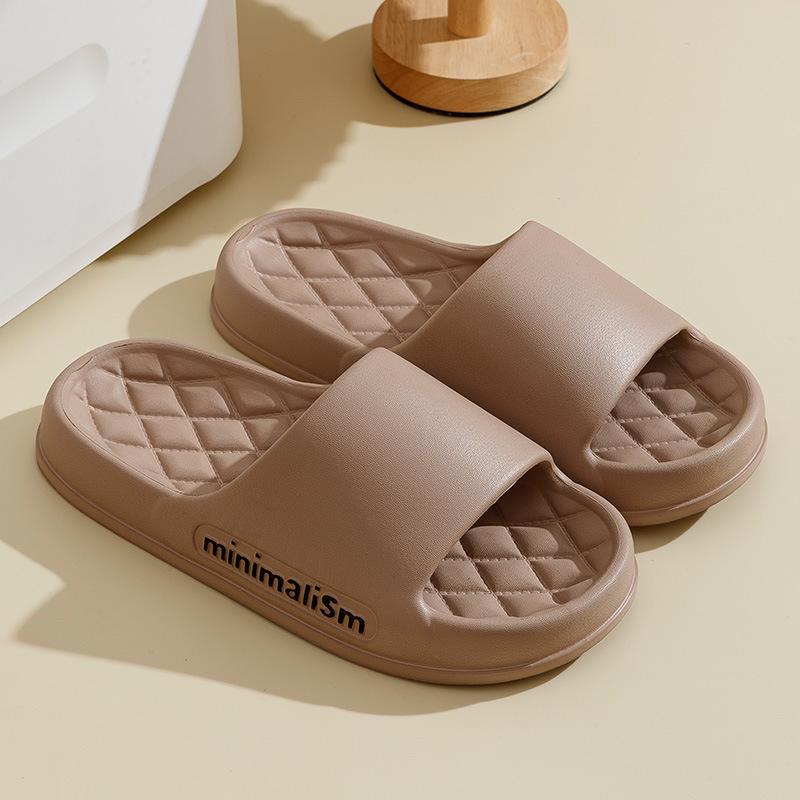 Plus Size Men's Slippers for Summer Home, Indoor Cool Mop, Bathroom, Anti Slip, Quiet, Trendy Couple EVA Slippers