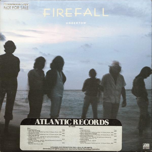 

LP Record FIREFALL - Undertow SD16006 Atlantic 1980 US Rock Used