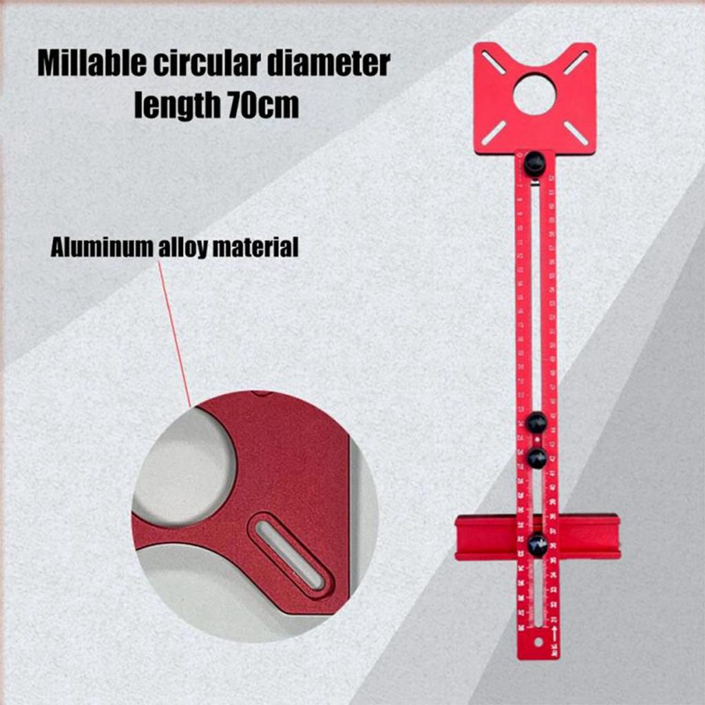Router Milling Bracket Aluminum Alloy Trimming Machine Flip Board Woodworking  Cutting Jig