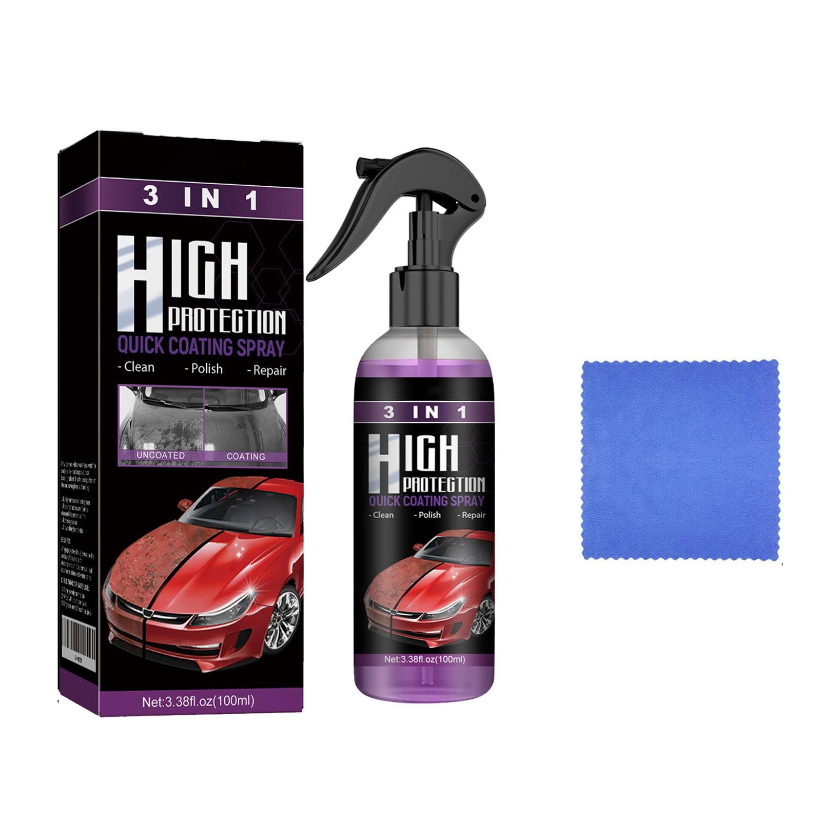 

Покрытие Три в одном (пурпурный) Обезжиривание, Полировка, Удаление царапин, Очистка автомобильной краски, Обслуживание и Покрытие(100мл) One Size