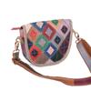 Vintage Genuine Leather Women's Small Bag Color Design Cowhide Ethnic Style Crossbody Bag Saddle Bag Women's Shoulder Bag